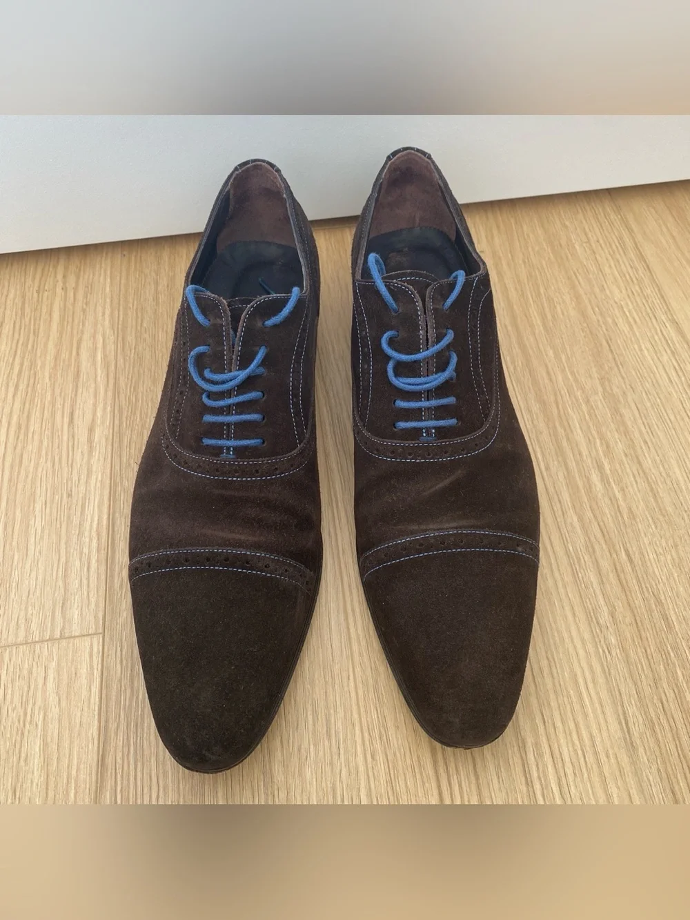 Loding Shoes brown suede dress shoes